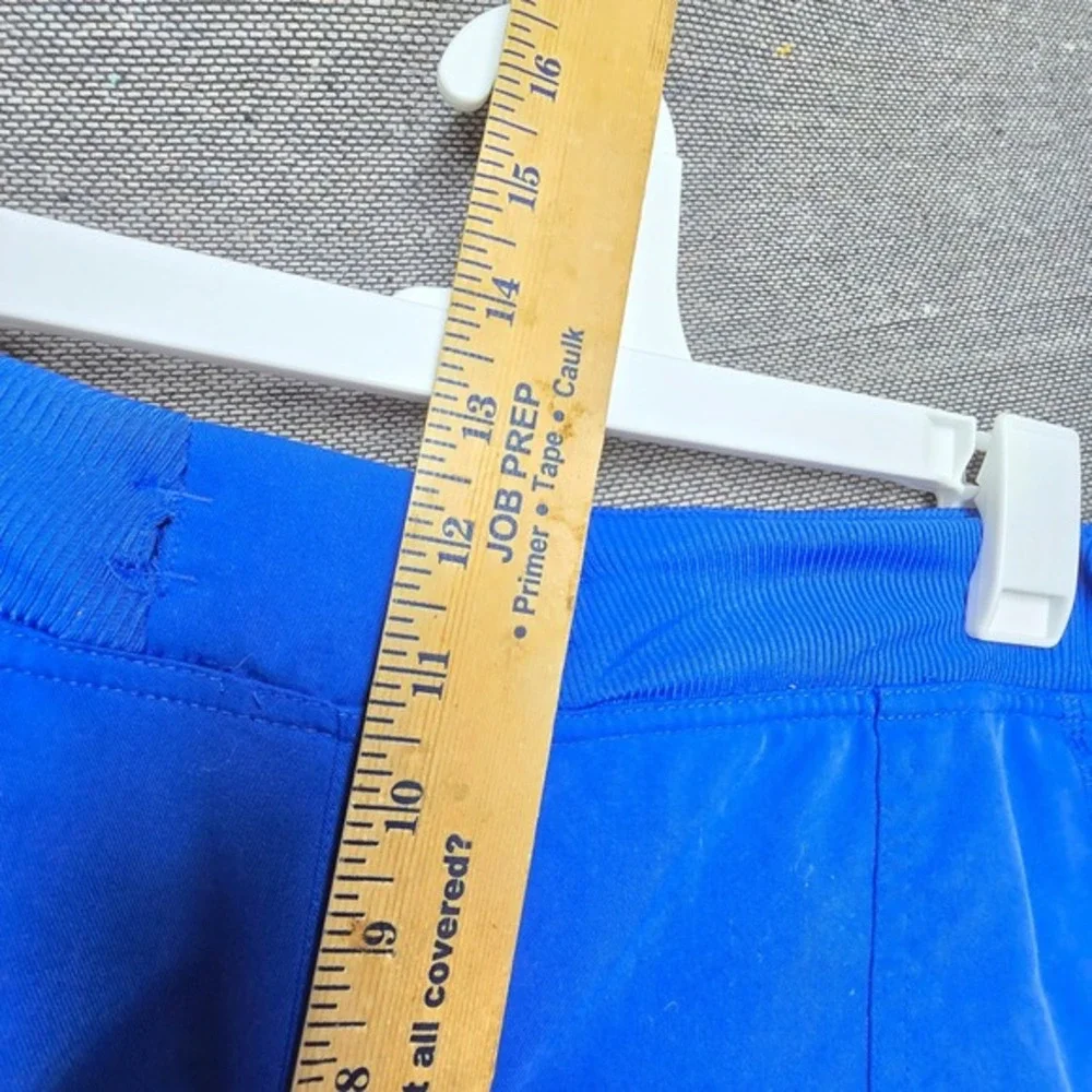Royal Blue Scrub Jogger Pants Ribbed Waistband Ankle Cuffs Cargo‎ Pocket